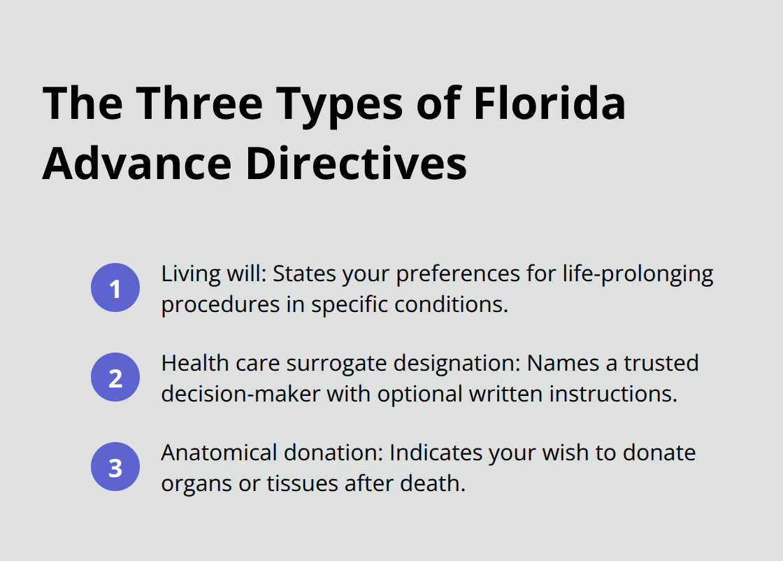 Overview of the three advance directive options in Florida - Advance directive Florida