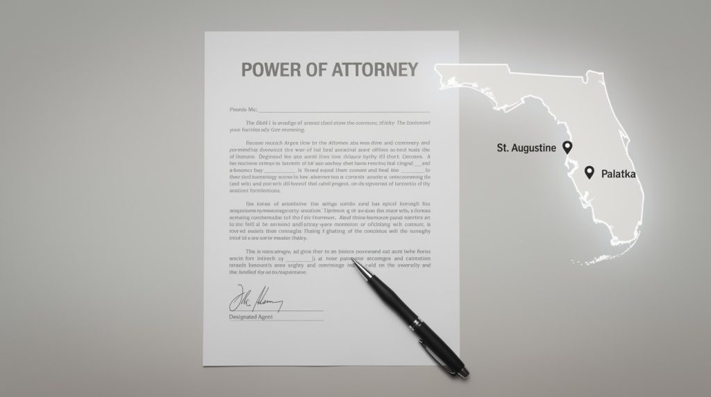 Appoint Power Attorney Florida: How to Designate Your Agent - Offices located in St. Augustine and Palatka, Fl.