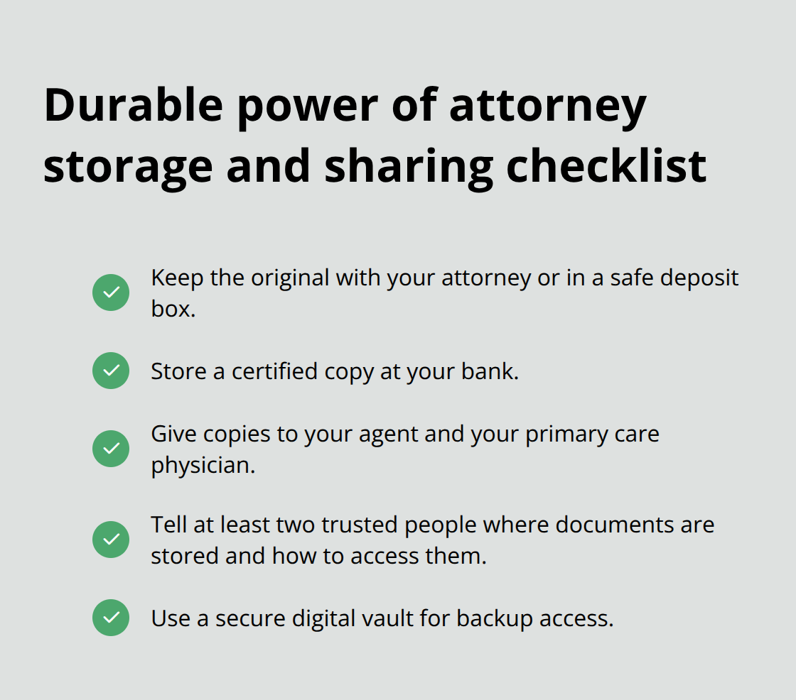 Practical steps to keep your POA accessible in an emergency - Durable power of attorney