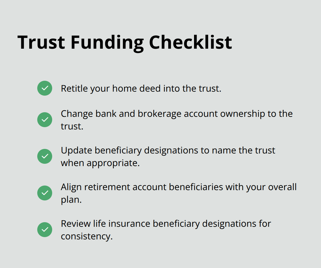Action items to properly fund a revocable living trust - Estate plan overview