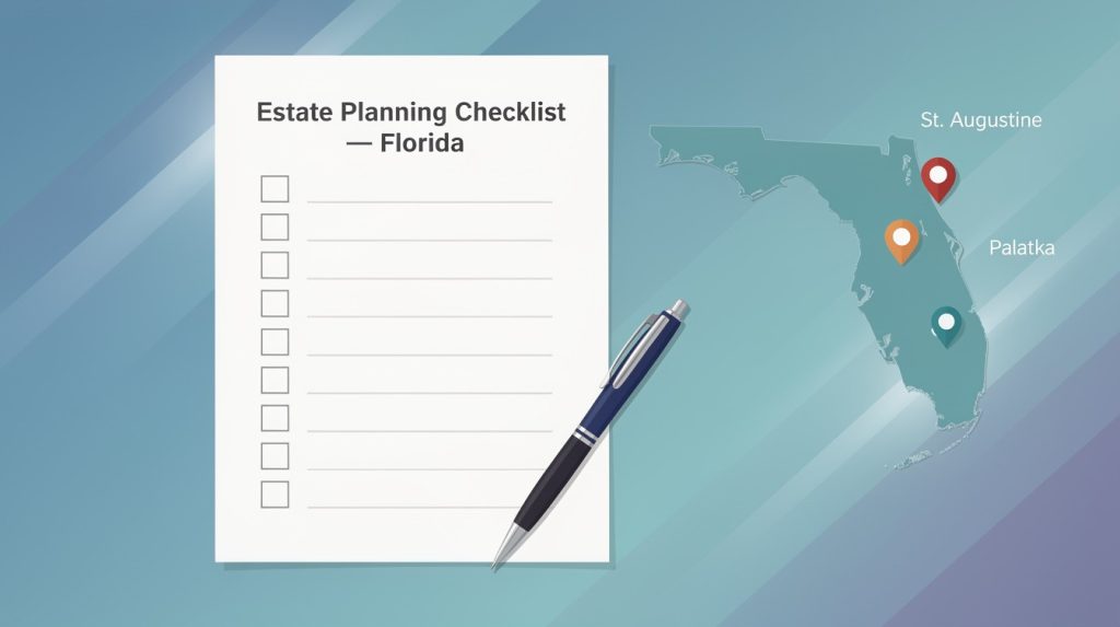 Estate Planning Checklist Florida: Your Step-By-Step Readiness Guide - Offices located in St. Augustine and Palatka, Fl.