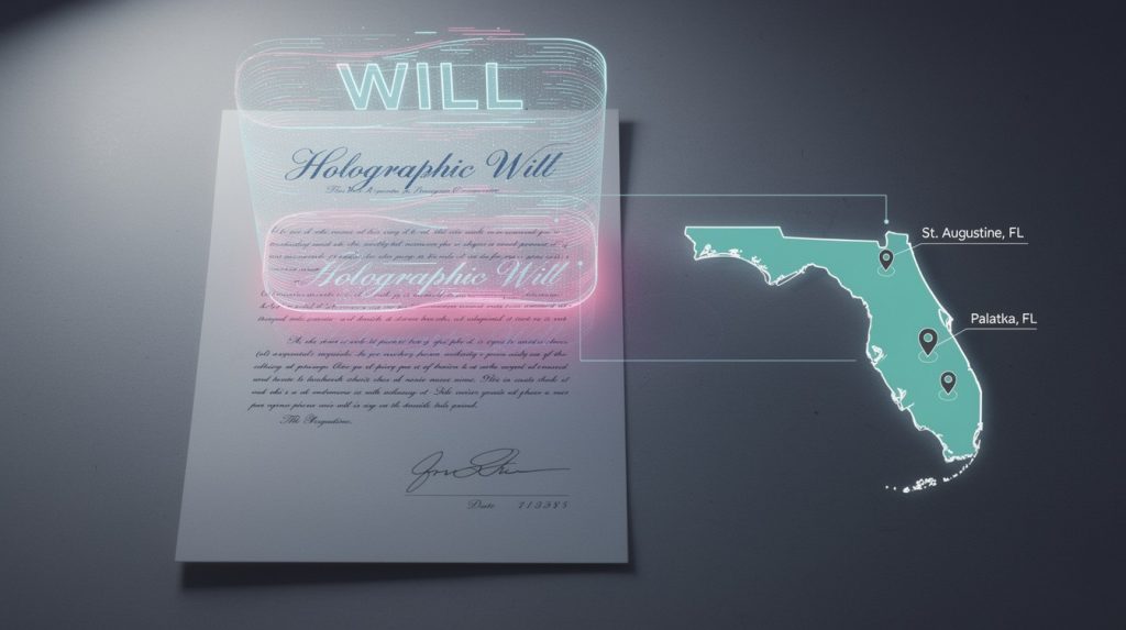 Holographic Will Florida: What It Means for Your Estate - Offices located in St. Augustine and Palatka, Fl.