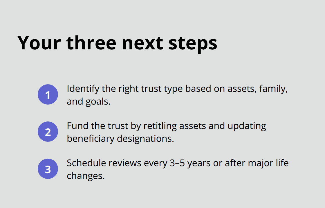 Three concrete steps to start your Northeast Florida trust plan - Northeast Florida trusts