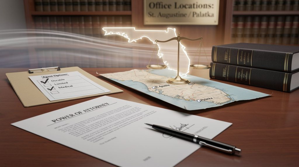 Power of Attorney Florida: Choosing the Right Authority For You - Offices located in St. Augustine and Palatka, Fl.