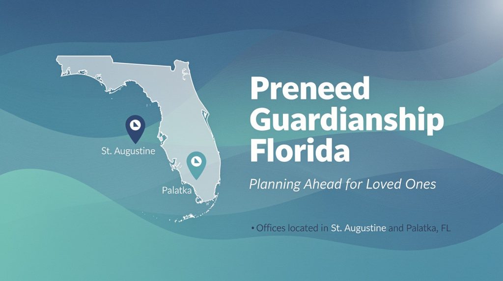 Preneed Guardianship Florida: Planning Ahead for Loved Ones - Offices located in St. Augustine and Palatka, Fl.